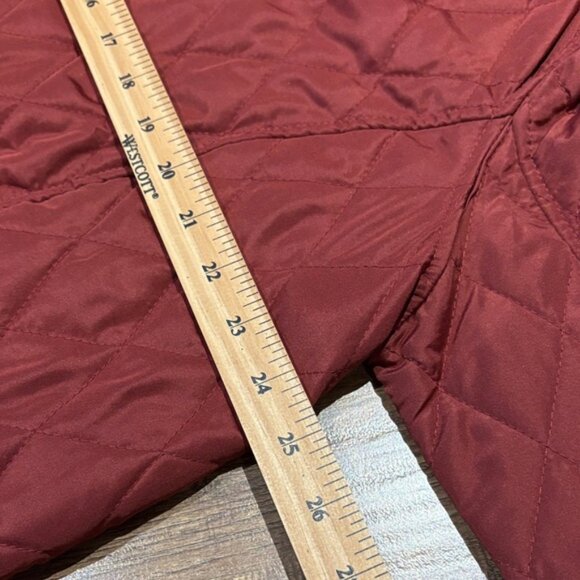 Three Hearts Quilted lightweight Jacket in Deep warm Red 1X - Picture 6 of 12